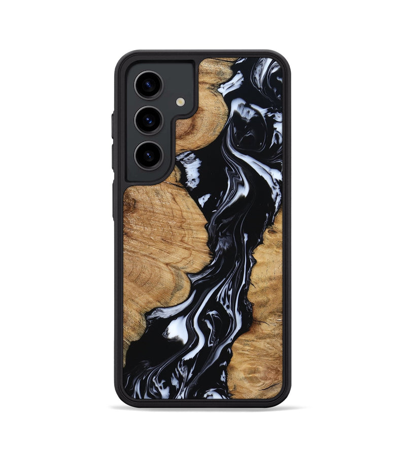 Galaxy S24 Wood Phone Case - Waverly (Black & White, 798289)