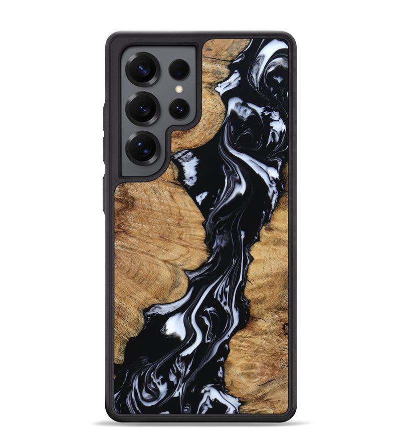 Galaxy S25 Ultra Wood Phone Case - Waverly (Black & White, 798289)