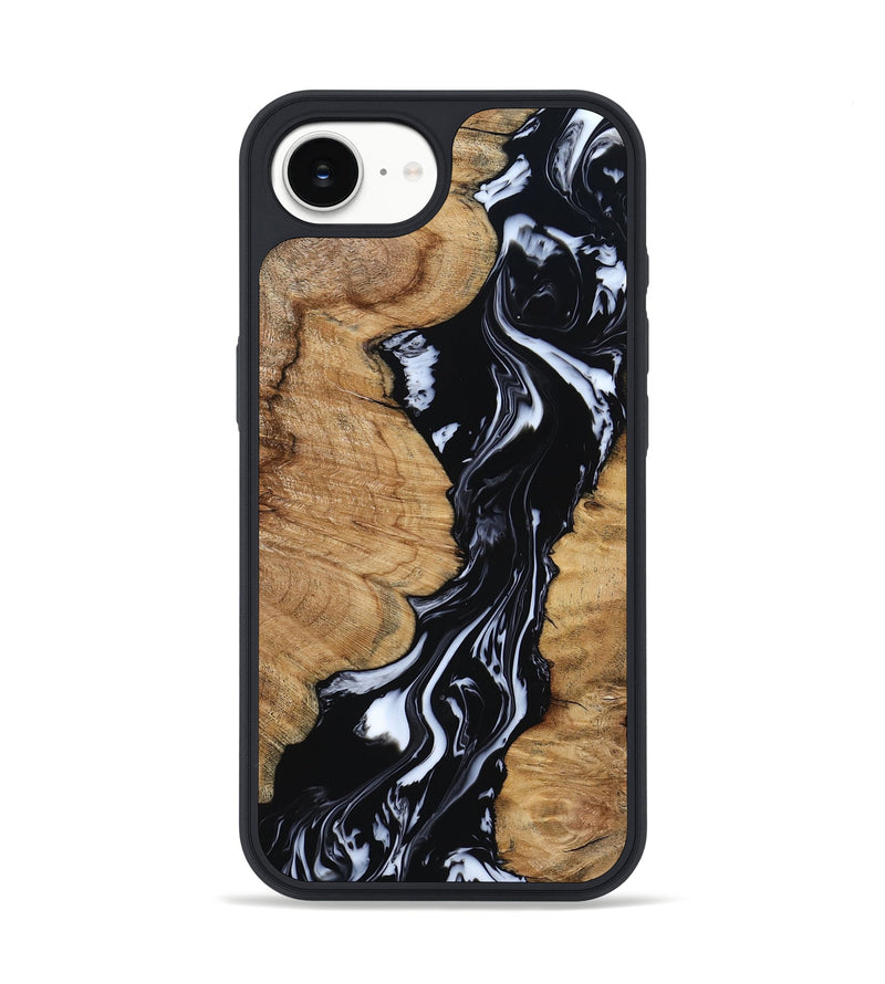 iPhone 16e Wood Phone Case - Waverly (Black & White, 798289)