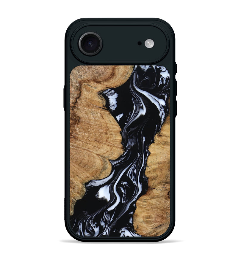 iPhone 17 Air Wood Phone Case - Waverly (Black & White, 798289)