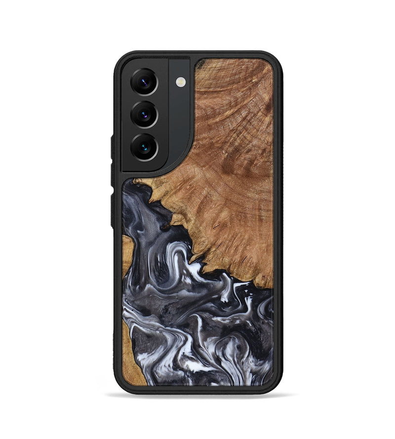 Galaxy S22 Wood Phone Case - Latosha (Black & White, 798290)
