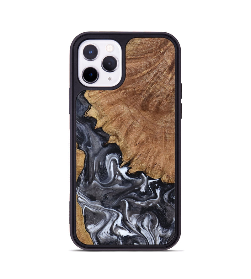 iPhone 11 Pro Wood Phone Case - Latosha (Black & White, 798290)