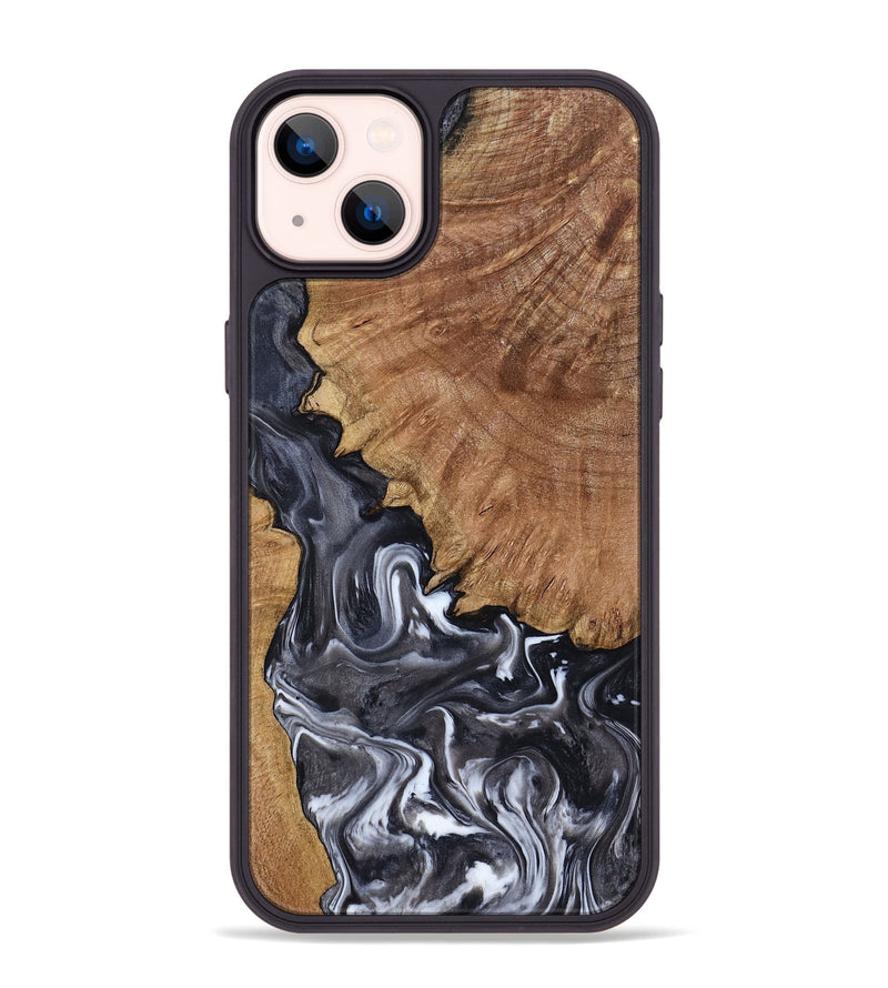 iPhone 14 Plus Wood Phone Case - Latosha (Black & White, 798290)