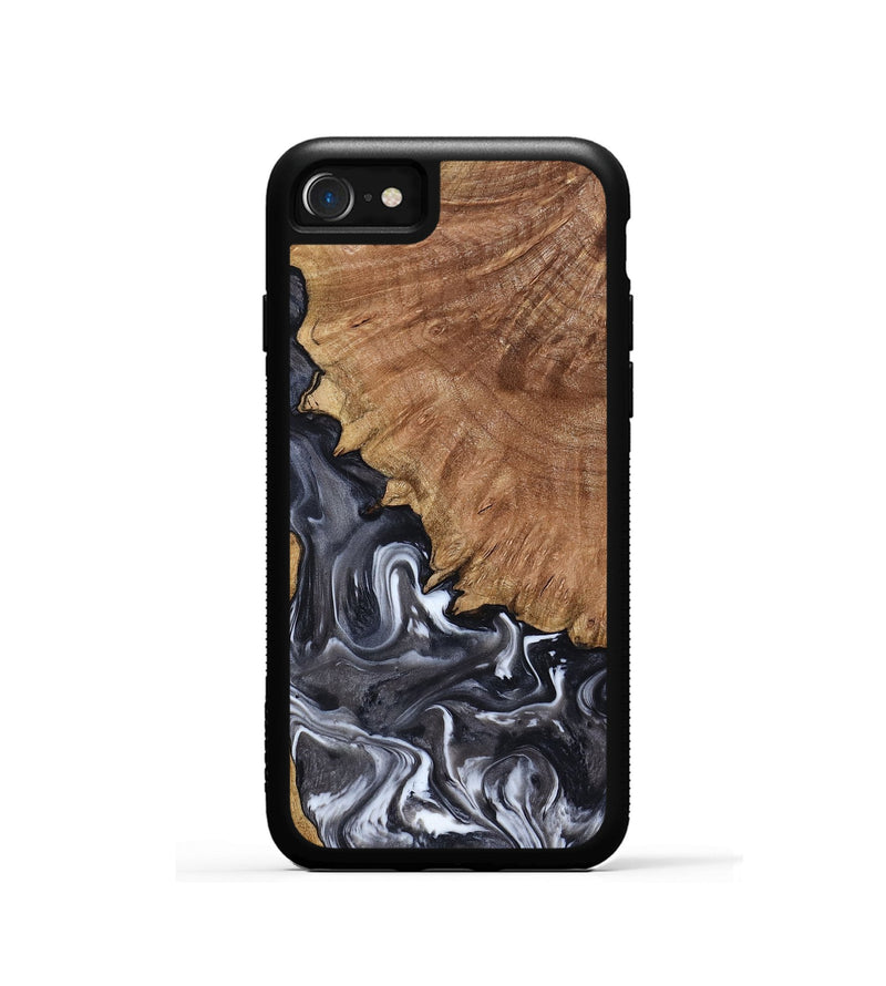 iPhone SE Wood Phone Case - Latosha (Black & White, 798290)