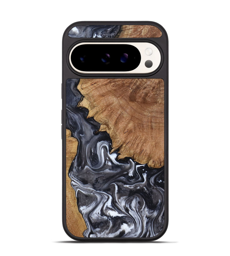 Pixel 9 Pro Wood Phone Case - Latosha (Black & White, 798290)