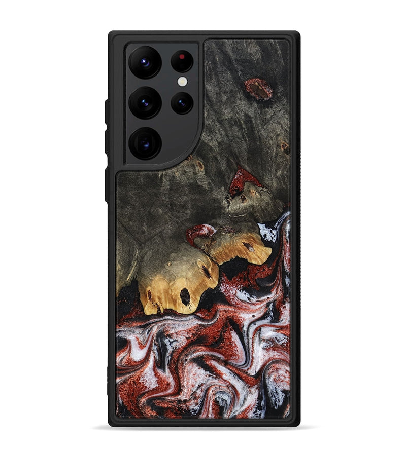 Galaxy S22 Ultra Wood Phone Case - Koen (Red, 798291)