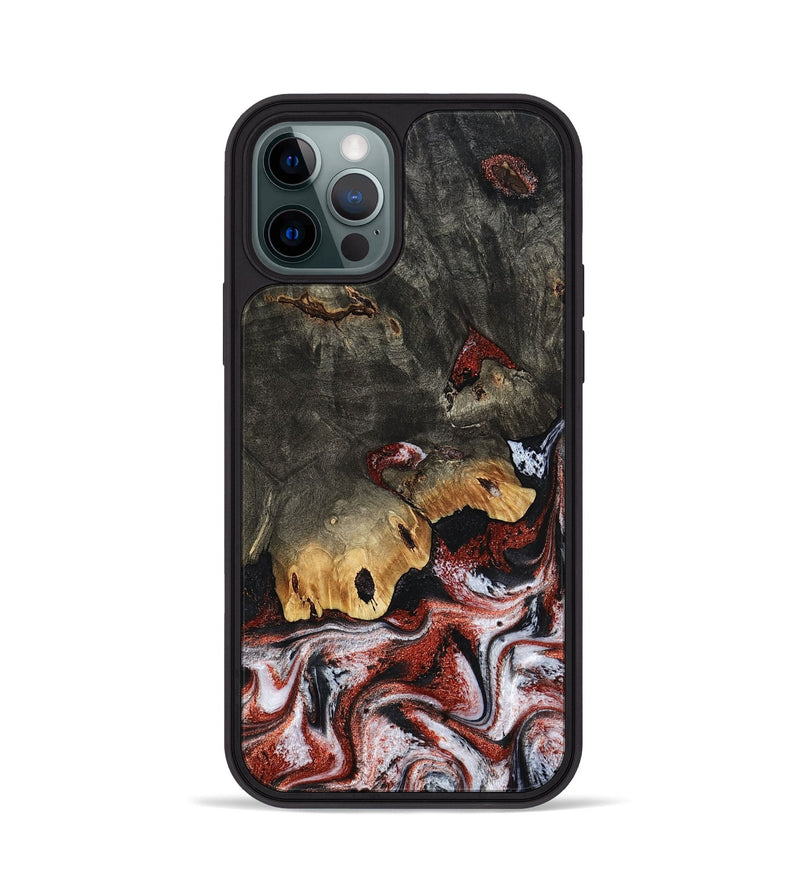 iPhone 12 Pro Wood Phone Case - Koen (Red, 798291)