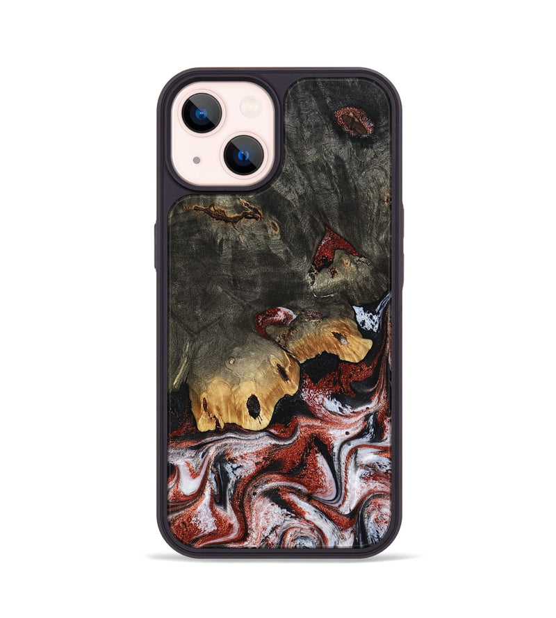 iPhone 14 Wood Phone Case - Koen (Red, 798291)