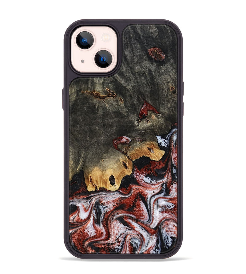 iPhone 14 Plus Wood Phone Case - Koen (Red, 798291)