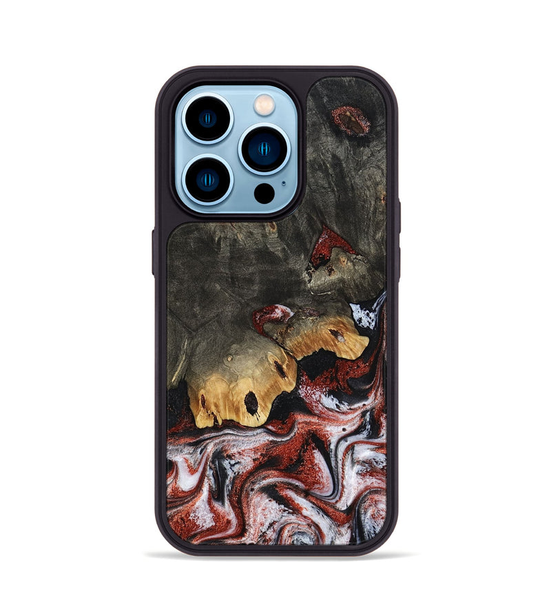 iPhone 14 Pro Wood Phone Case - Koen (Red, 798291)