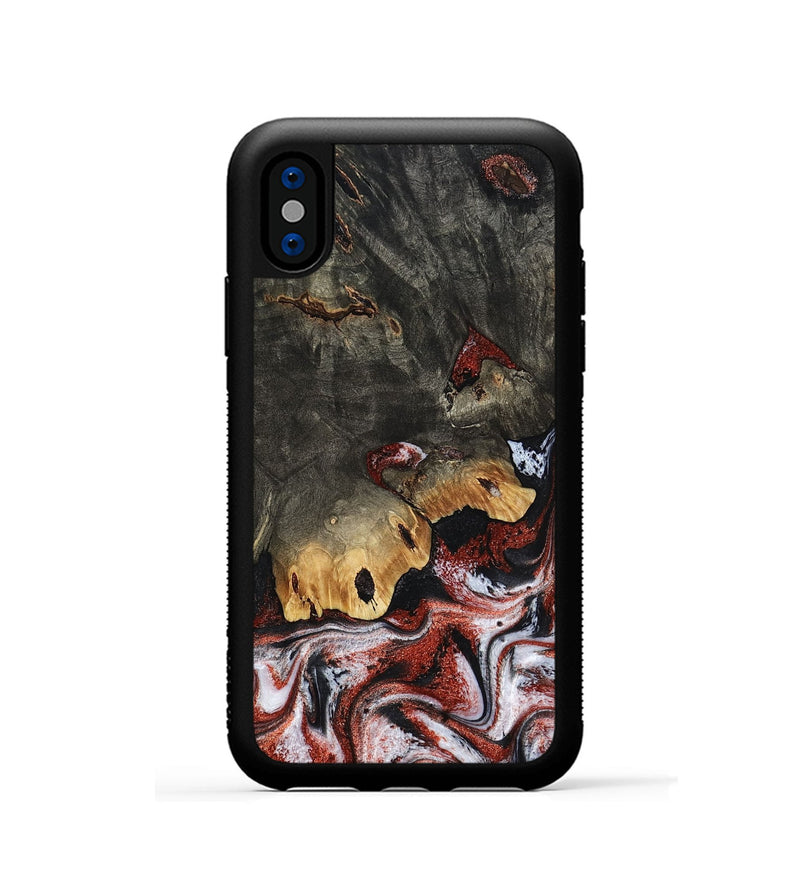 iPhone Xs Wood Phone Case - Koen (Red, 798291)