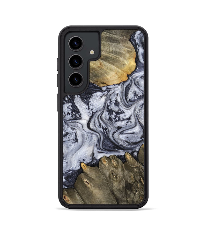 Galaxy S24 Wood Phone Case - Loyd (Black & White, 798292)