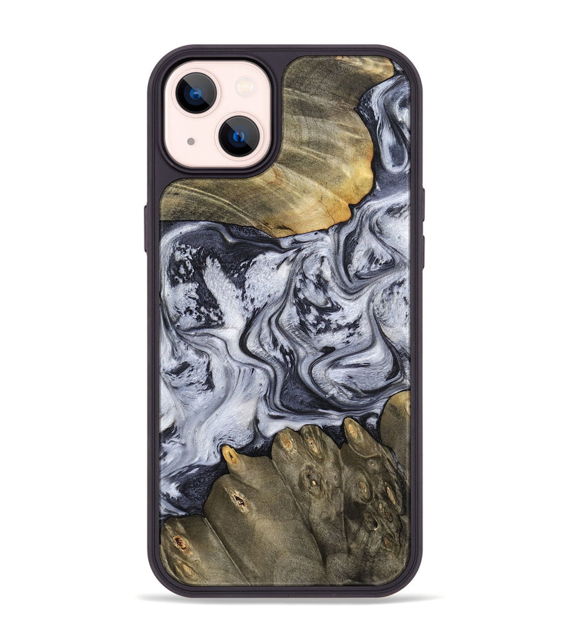 iPhone 14 Plus Wood Phone Case - Loyd (Black & White, 798292)
