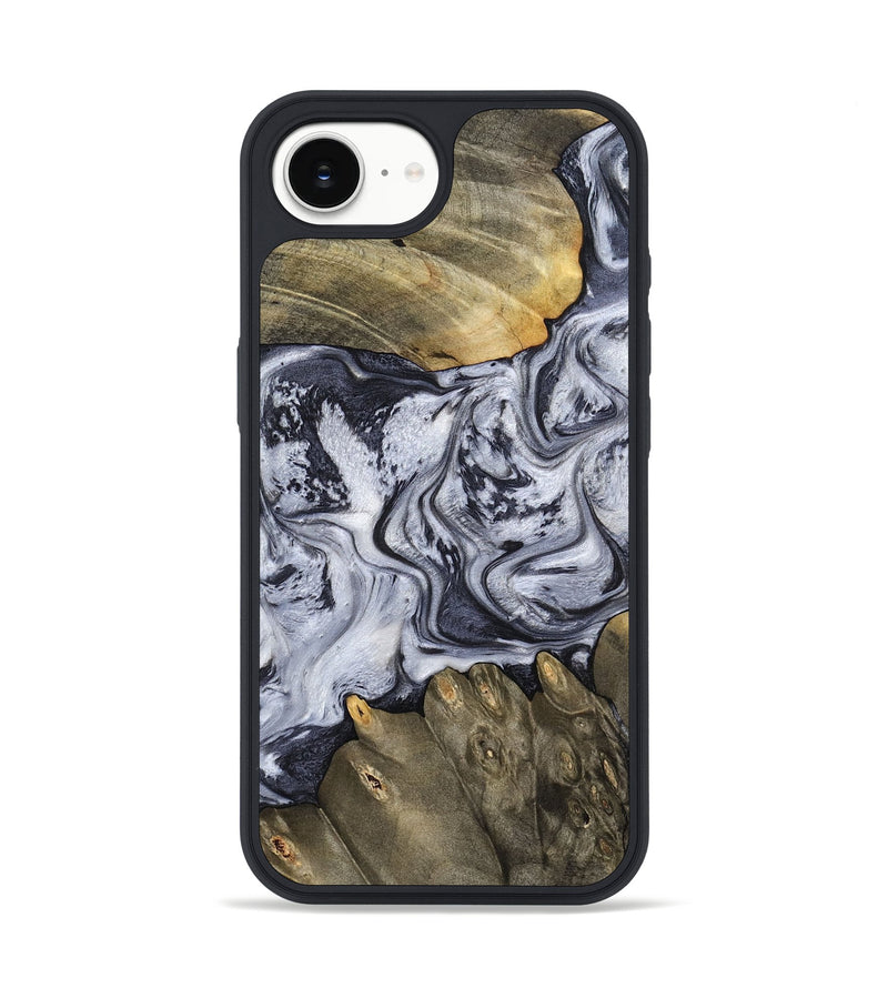 iPhone 16e Wood Phone Case - Loyd (Black & White, 798292)