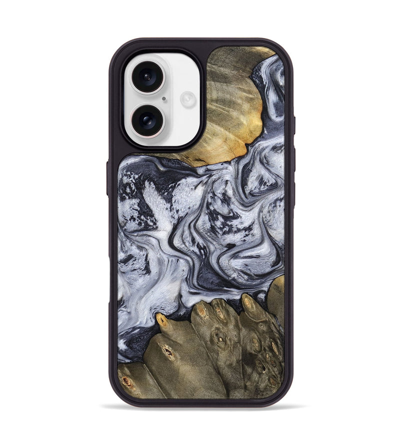 iPhone 17 Wood Phone Case - Loyd (Black & White, 798292)