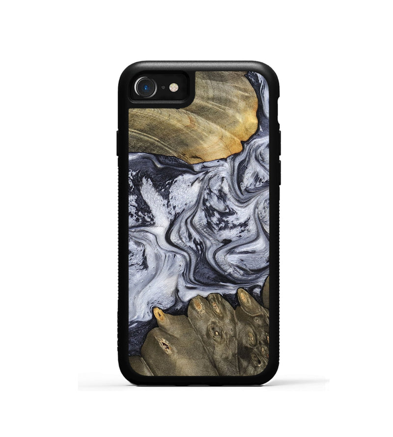 iPhone SE Wood Phone Case - Loyd (Black & White, 798292)
