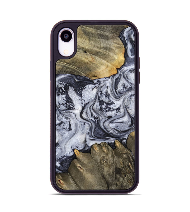 iPhone Xr Wood Phone Case - Loyd (Black & White, 798292)