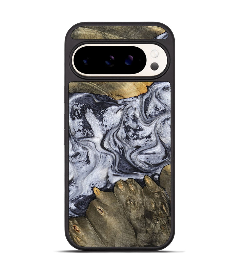 Pixel 9 Pro Wood Phone Case - Loyd (Black & White, 798292)