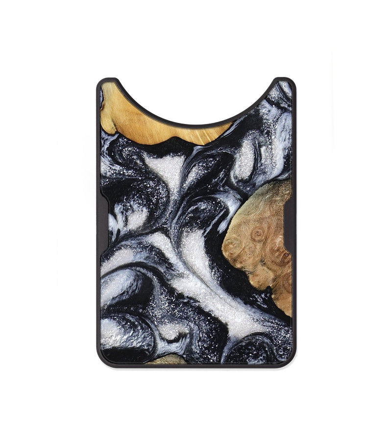 Alloy Wood Wallet - Luann (Black & White, 798293)