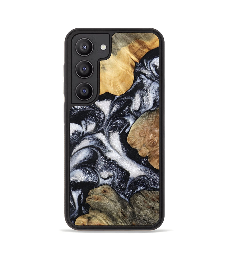 Galaxy S23 Wood Phone Case - Luann (Black & White, 798293)