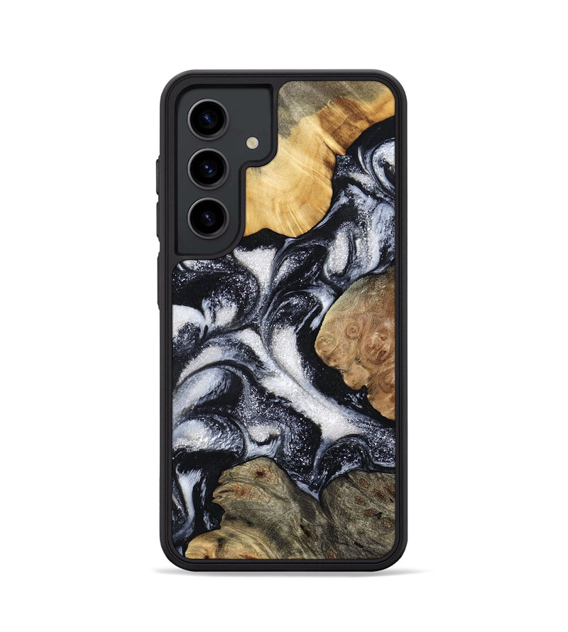 Galaxy S24 Wood Phone Case - Luann (Black & White, 798293)