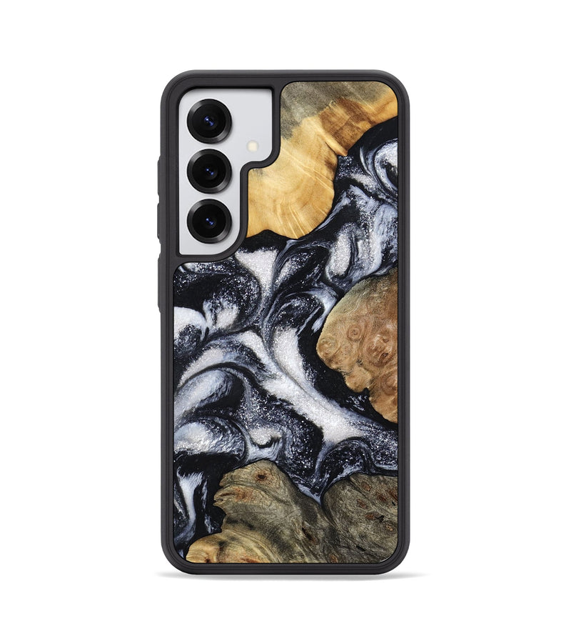 Galaxy S25 Wood Phone Case - Luann (Black & White, 798293)