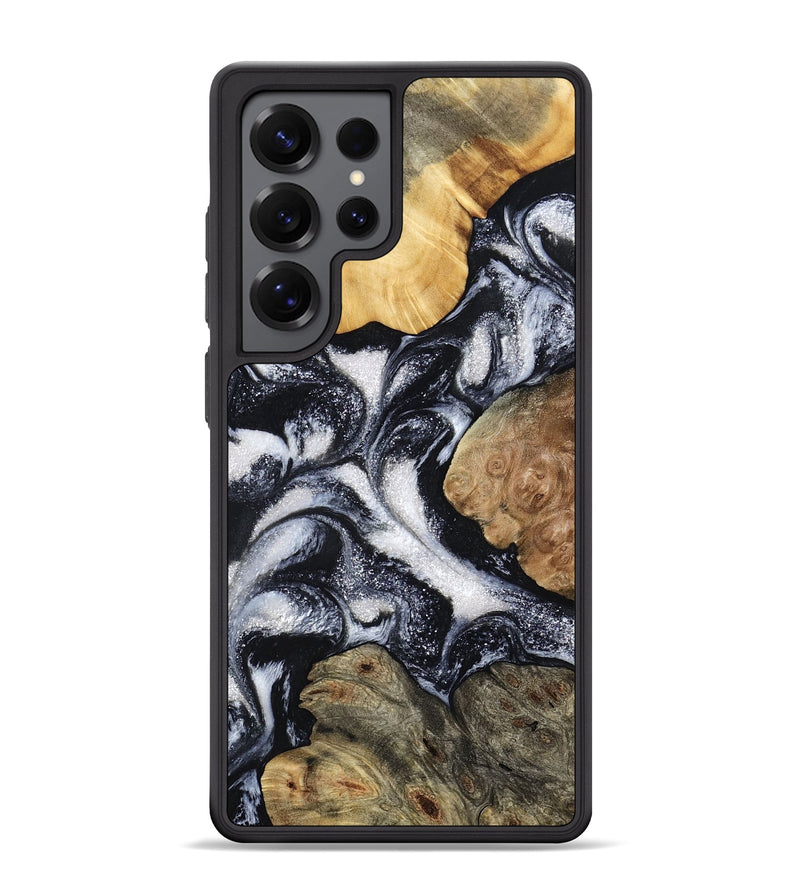 Galaxy S25 Ultra Wood Phone Case - Luann (Black & White, 798293)