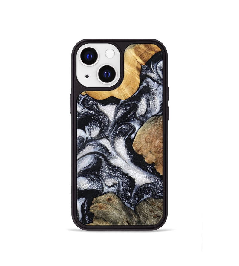 iPhone 13 mini Wood Phone Case - Luann (Black & White, 798293)