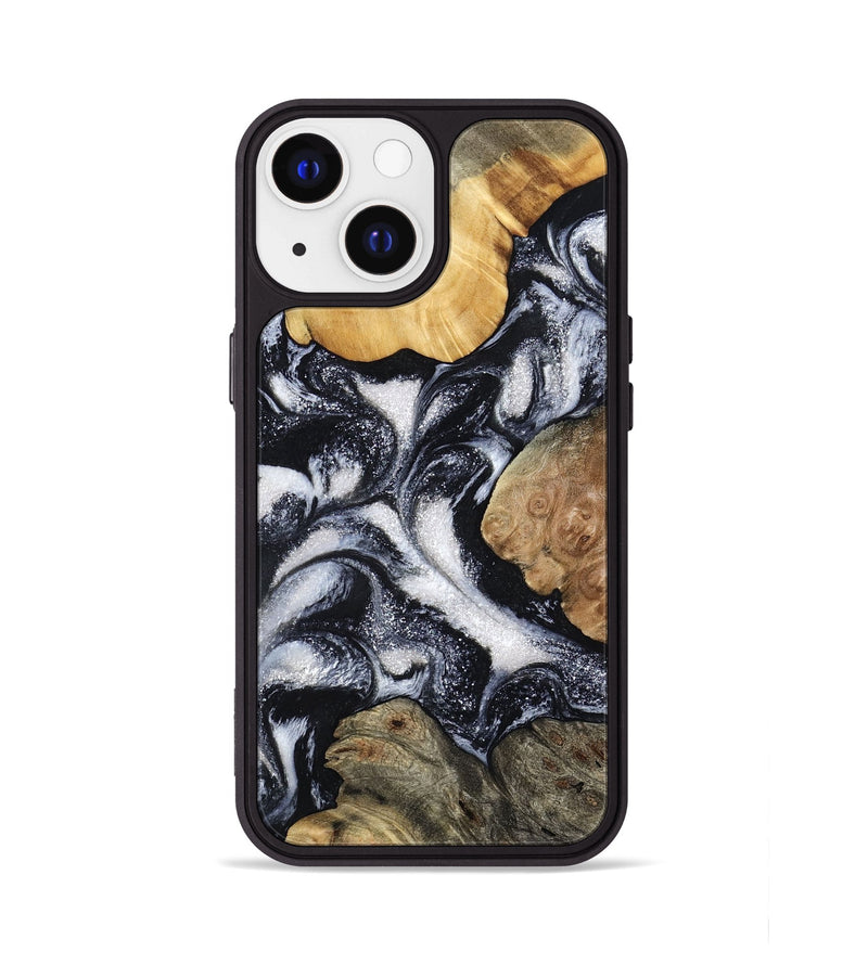 iPhone 13 Wood Phone Case - Luann (Black & White, 798293)
