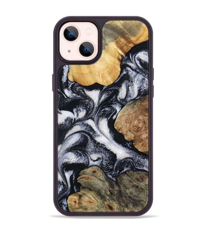 iPhone 14 Plus Wood Phone Case - Luann (Black & White, 798293)