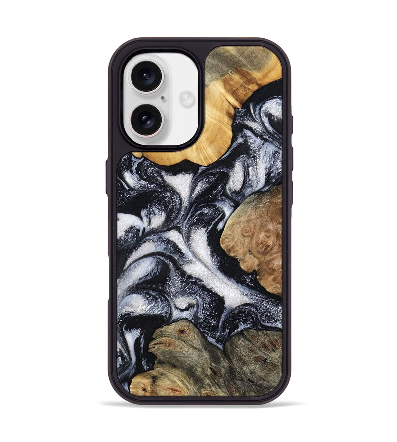 iPhone 17 Wood Phone Case - Luann (Black & White, 798293)