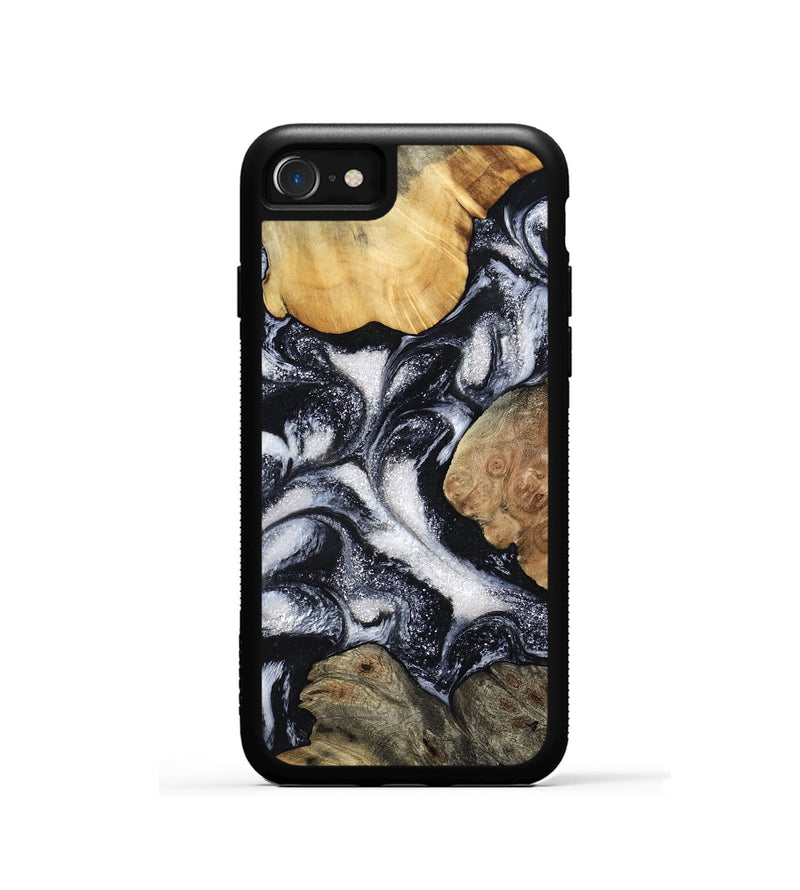 iPhone SE Wood Phone Case - Luann (Black & White, 798293)