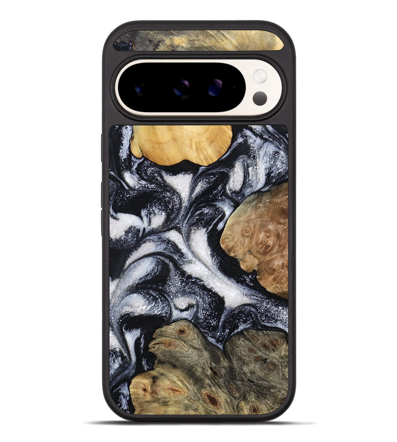 Pixel 10 Pro XL Wood Phone Case - Luann (Black & White, 798293)
