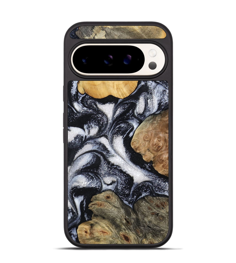Pixel 9 Pro Wood Phone Case - Luann (Black & White, 798293)