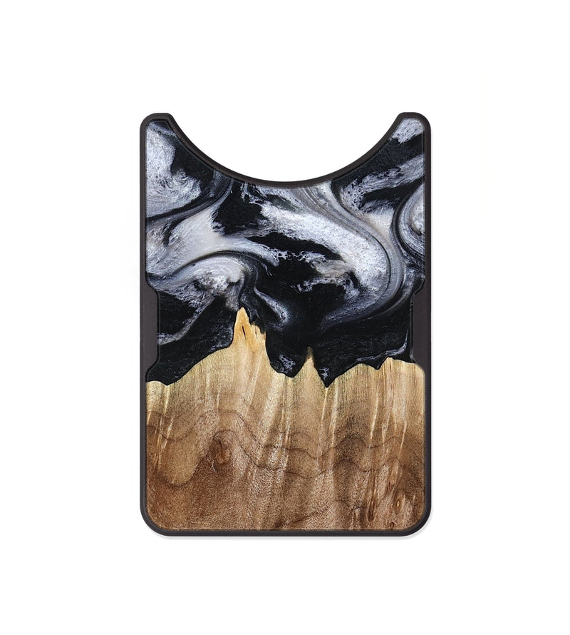 Alloy Wood Wallet - Arely (Black & White, 798294)