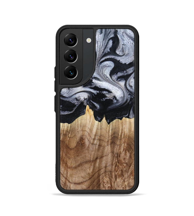 Galaxy S22 Wood Phone Case - Arely (Black & White, 798294)
