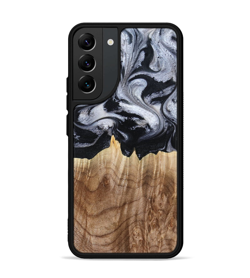 Galaxy S22 Plus Wood Phone Case - Arely (Black & White, 798294)