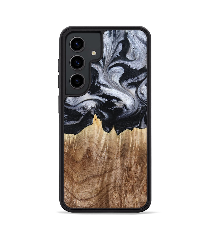 Galaxy S24 Wood Phone Case - Arely (Black & White, 798294)