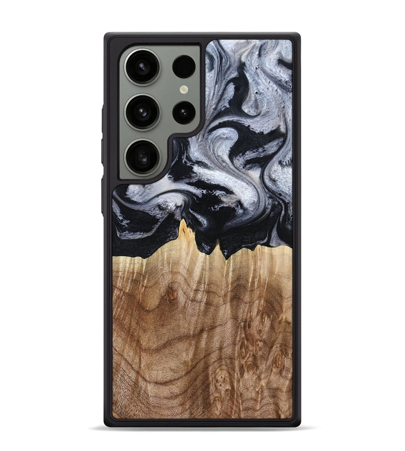 Galaxy S24 Ultra Wood Phone Case - Arely (Black & White, 798294)