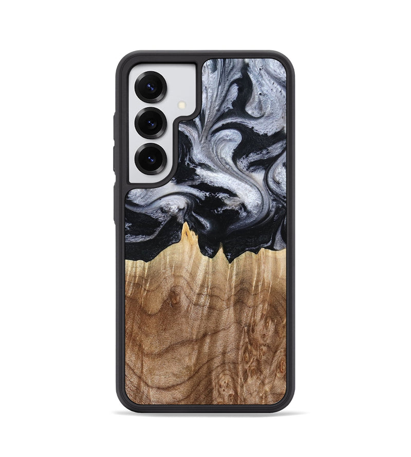 Galaxy S25 Wood Phone Case - Arely (Black & White, 798294)
