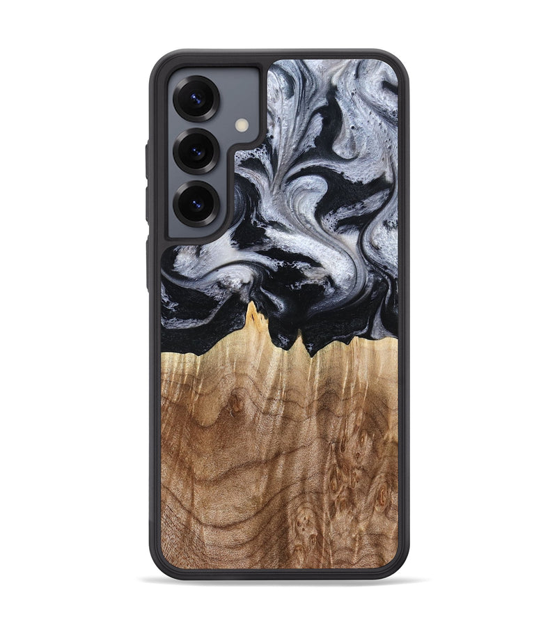 Galaxy S25 Plus Wood Phone Case - Arely (Black & White, 798294)