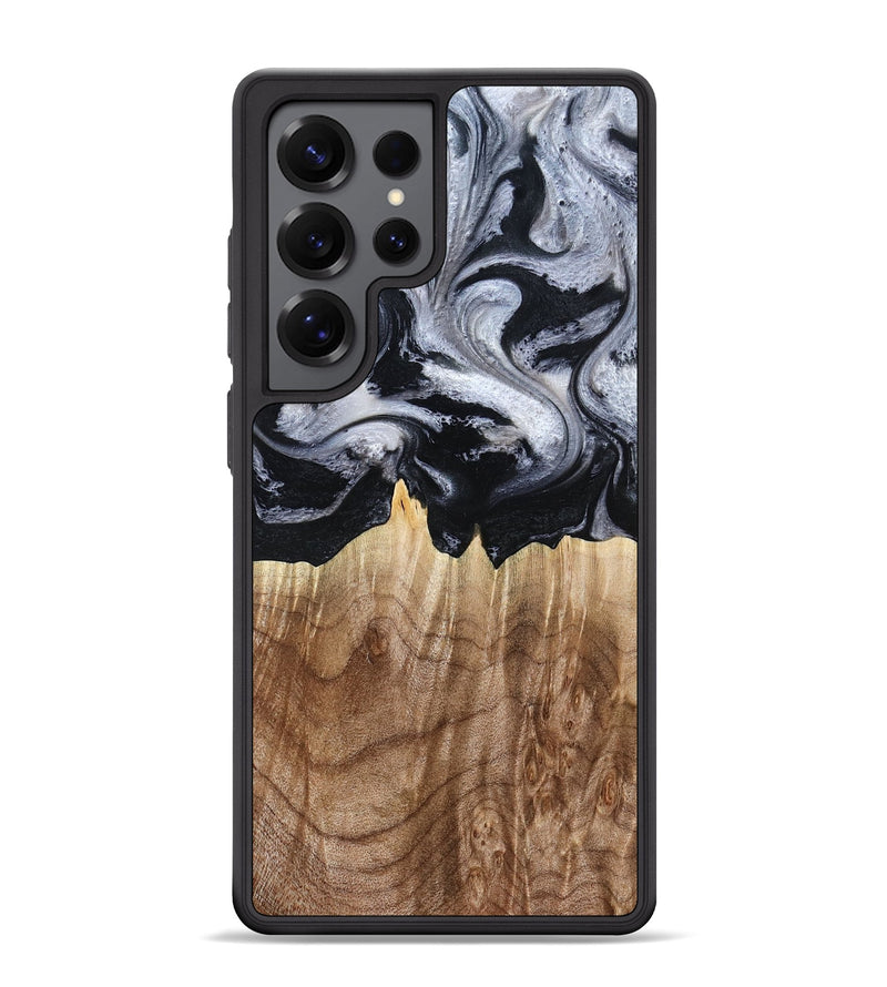 Galaxy S25 Ultra Wood Phone Case - Arely (Black & White, 798294)
