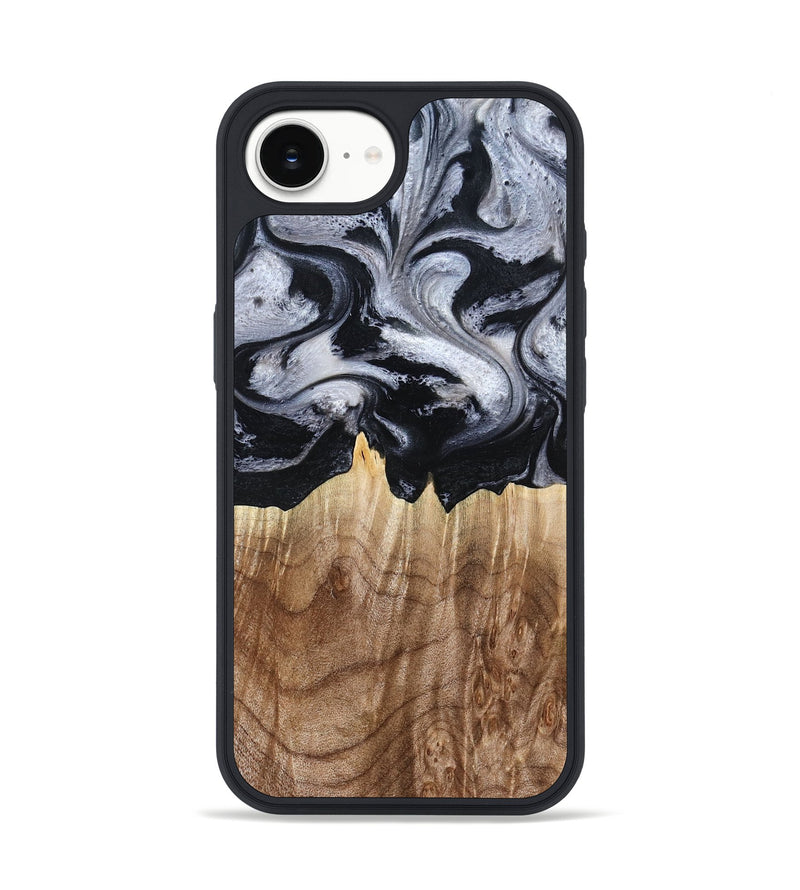 iPhone 16e Wood Phone Case - Arely (Black & White, 798294)