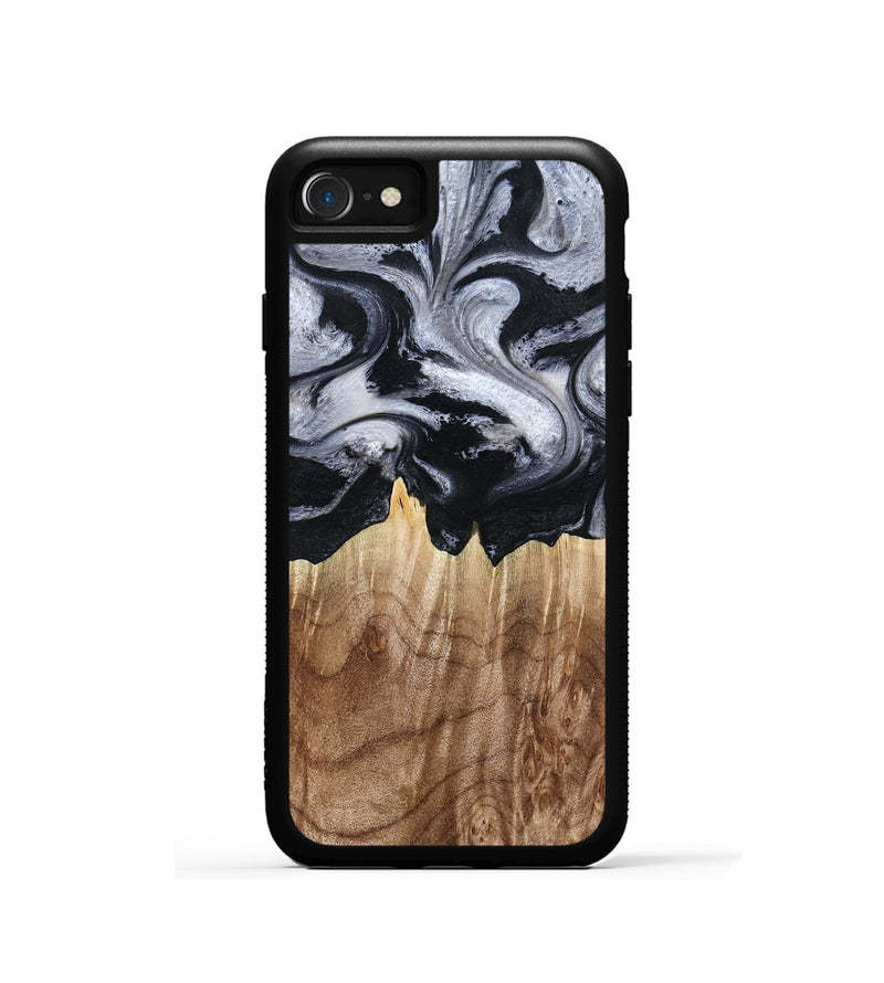 iPhone SE Wood Phone Case - Arely (Black & White, 798294)