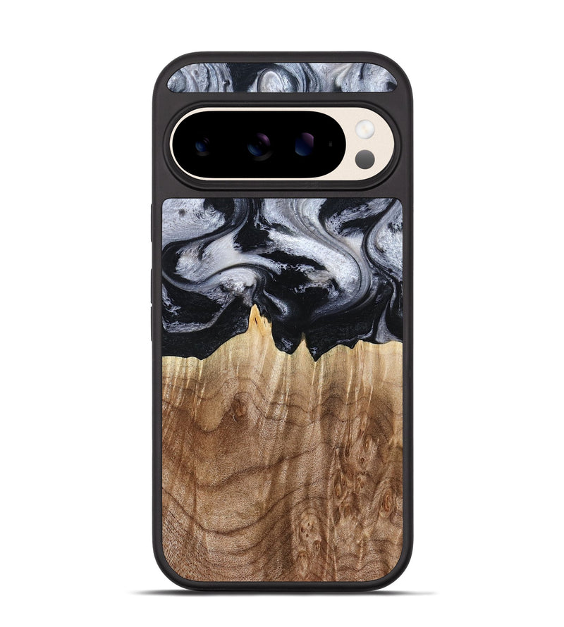 Pixel 10 Wood Phone Case - Arely (Black & White, 798294)