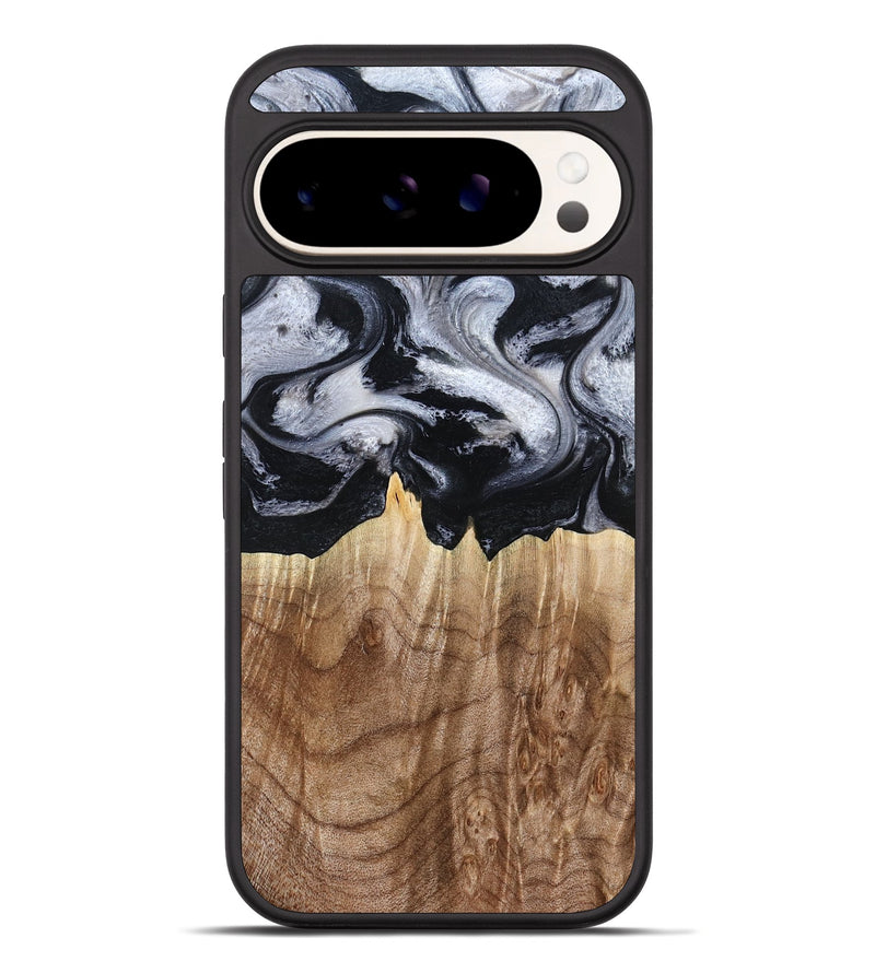 Pixel 10 Pro XL Wood Phone Case - Arely (Black & White, 798294)