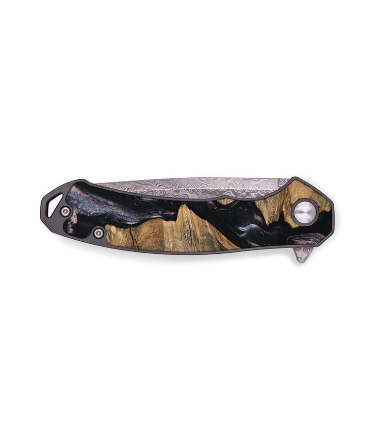 EDC Wood Pocket Knife - West (Black & White, 798295)