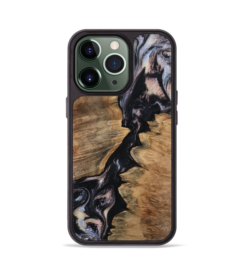 iPhone 13 Pro Wood Phone Case - West (Black & White, 798295)