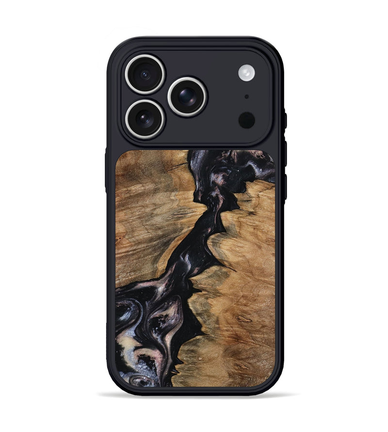 iPhone 17 Pro Wood Phone Case - West (Black & White, 798295)