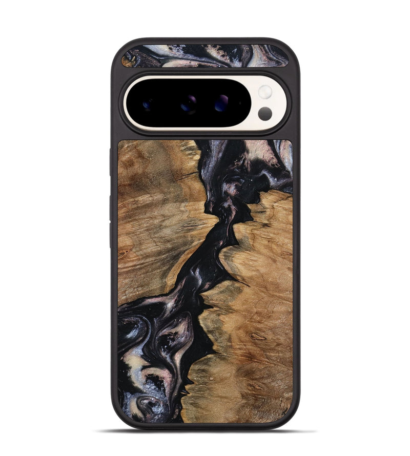 Pixel 9 Pro Wood Phone Case - West (Black & White, 798295)